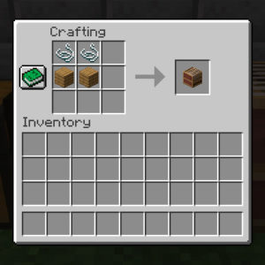 Crafting recipe for loom in Minecraft