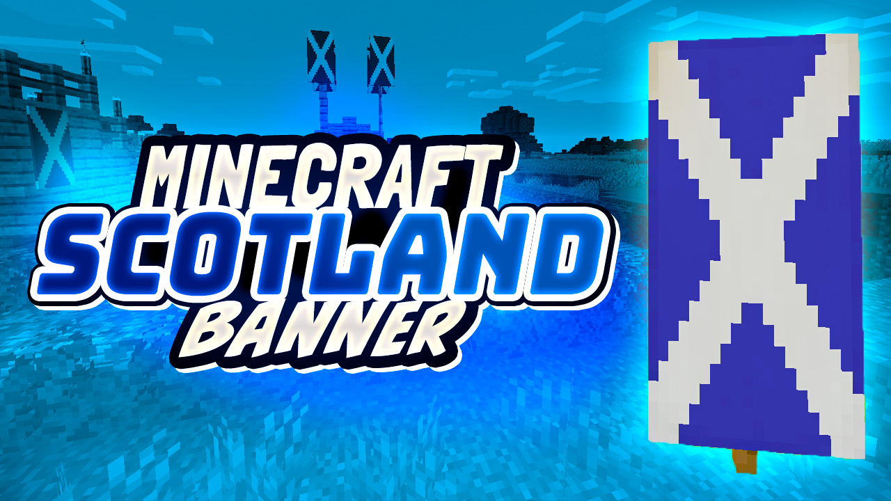 Scotland flag in Minecraft