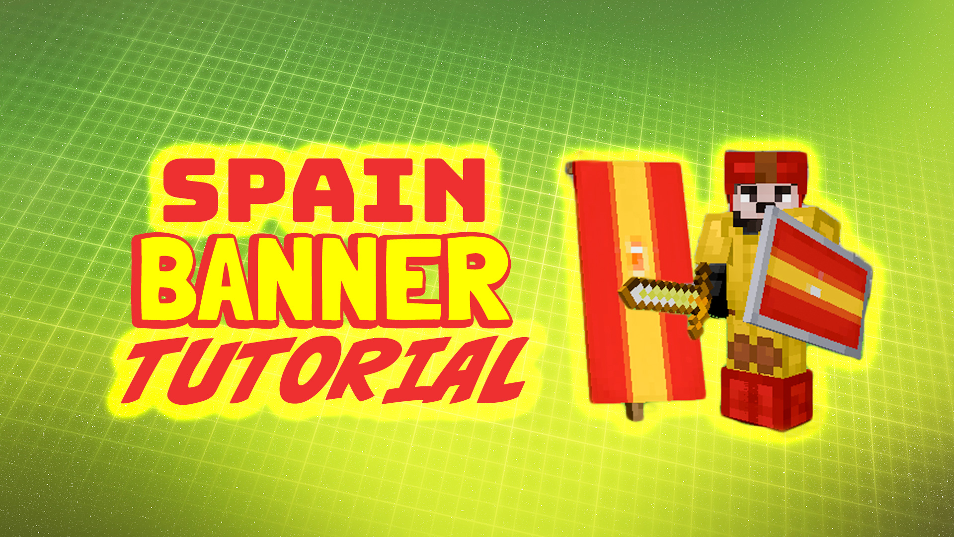 Spanish flag in Minecraft