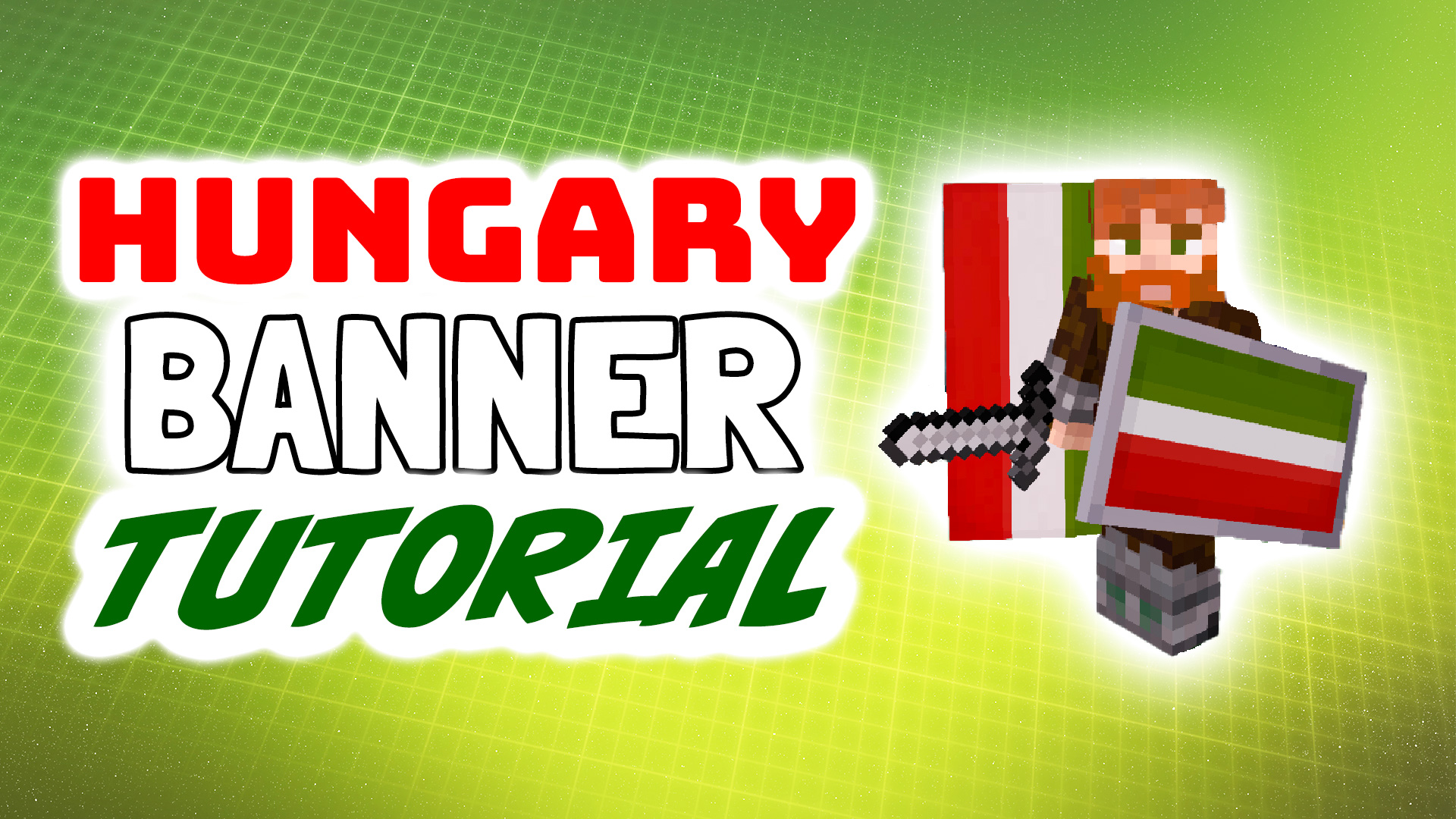 Minecraft Hungary banner flag tutorial