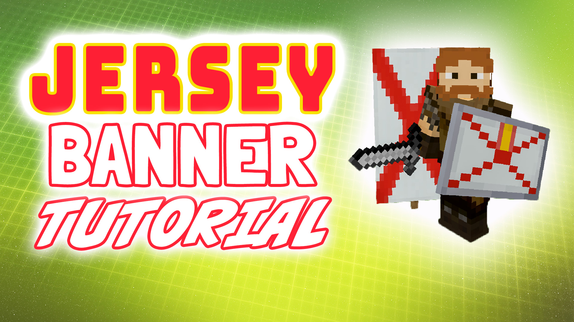 Minecraft Jersey flag banner tutorial