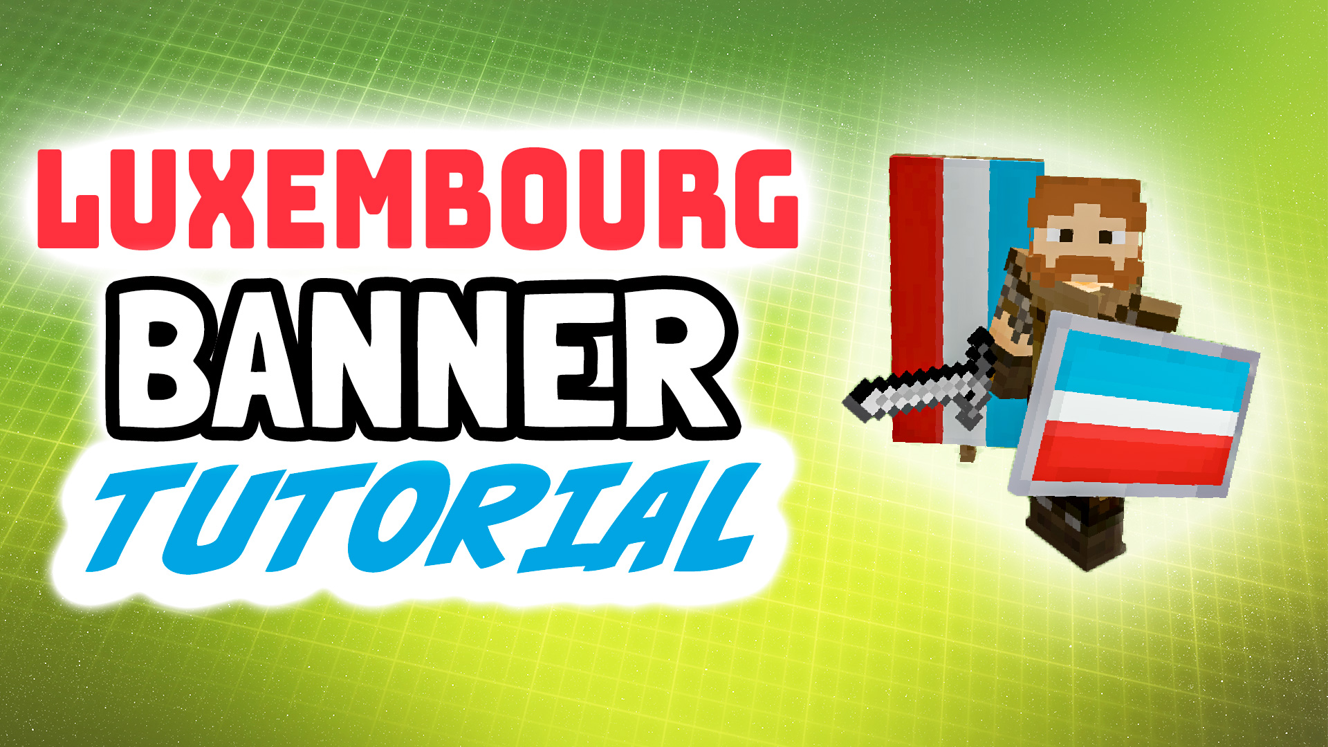 Minecraft Luxembourg banner flag tutorial