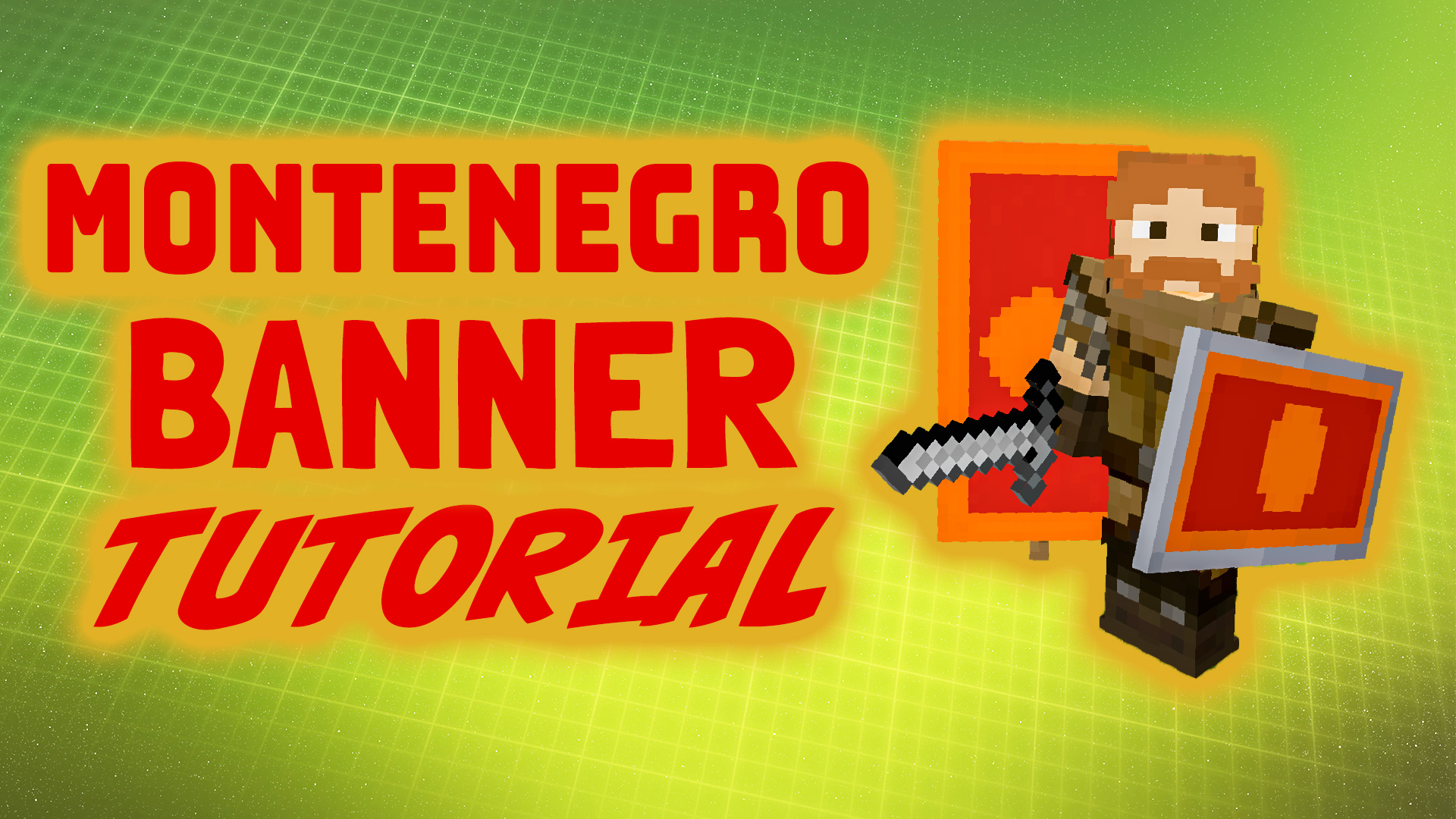 Minecraft Montenegro banner flag tutorial
