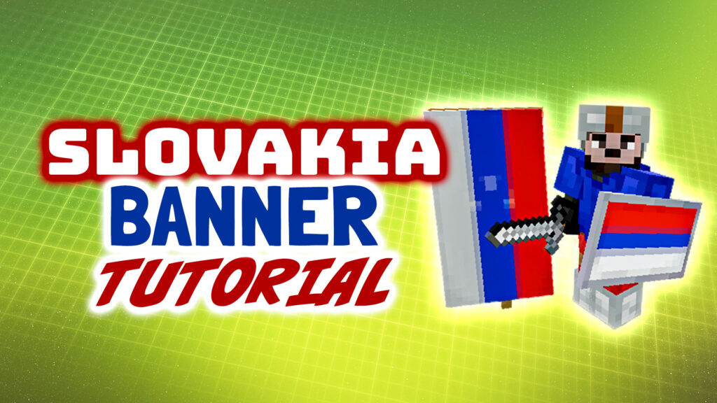 How to make the flag of Slovakia as a banner in Minecraft