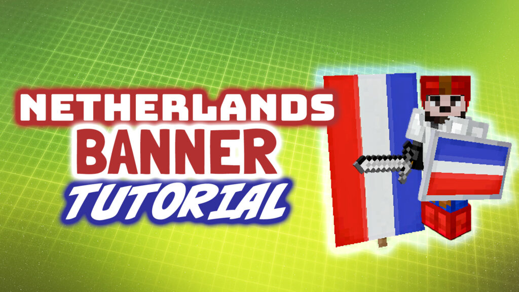 How to make the flag of the Netherlands as a banner in Minecraft